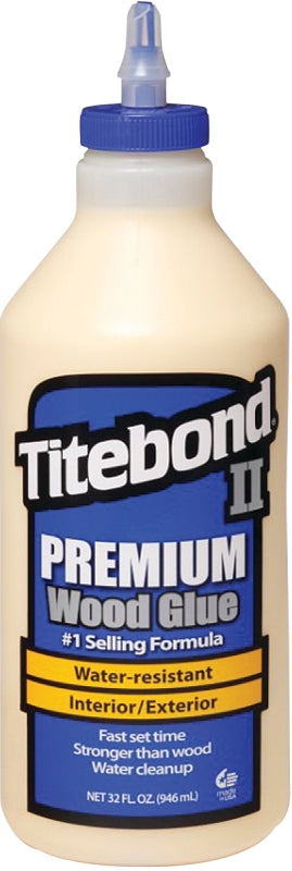 TITEBOND Titebond II 5005 Glue, Yellow, 1 qt Bottle PAINT TITEBOND