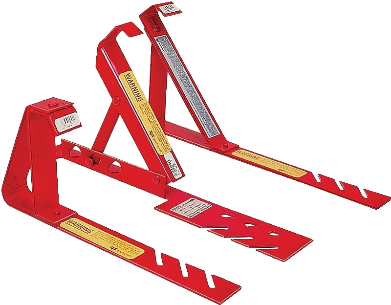 QUALCRAFT INDUSTRIES Qualcraft 2501 Fixed Roof Bracket, Adjustable, 10 in L x 2 in W Dimensions, Steel, Red, Powder-Coated