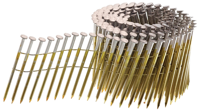 SENCO Senco GL24ASBF Series Nail, Wire Weld Coil Collation, 2-3/8 in L, Steel, Sencote, Full Round Head, Ring Shank