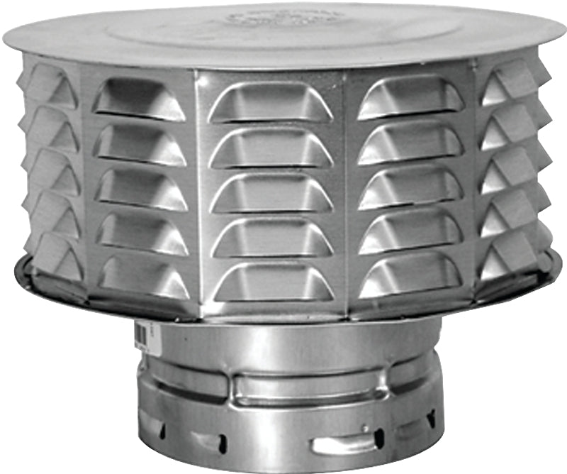 AMERICAN METAL AmeriVent 4ECW Snap Lock Vent Cap, 4 in Connection