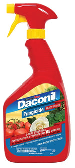 DACONIL Daconil 100526105 Fungicide, Liquid, Tan, 32 oz Bottle LAWN & GARDEN DACONIL