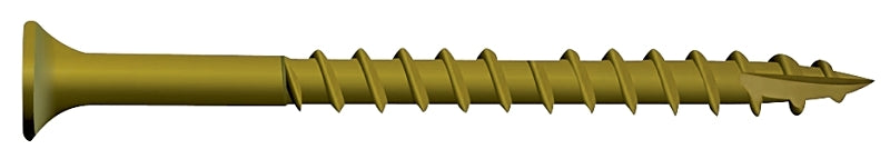 CAMO Camo 0356150 Deck Screw, #9 Thread, 2-1/2 in L, Bugle Head, Star Drive, Type 17 Slash Point, Carbon Steel, 100/PK