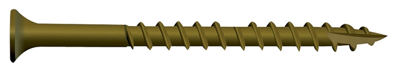 CAMO Camo 0356159 Deck Screw, #9 Thread, 2-1/2 in L, Bugle Head, Star Drive, Type 17 Slash Point, Carbon Steel, 1750/PK HARDWARE & FARM SUPPLIES CAMO