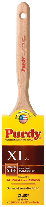 PURDY Purdy 144064325 Trim Brush, 2-1/2 in W, Nylon/Polyester Bristle, Fluted Handle PAINT PURDY