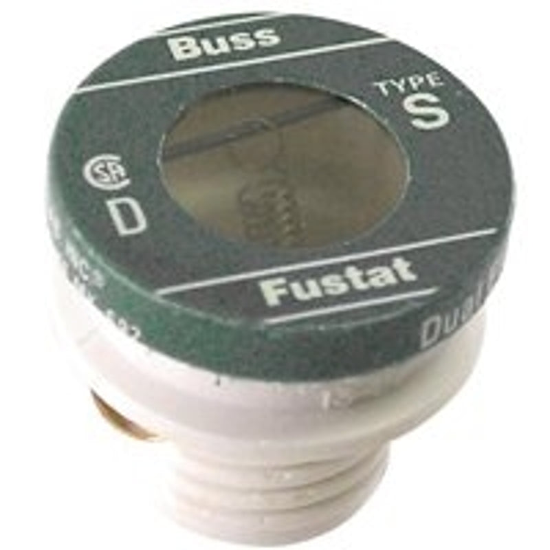BUSSMANN Bussmann BP/S-8 Plug Fuse, 8 A, 125 V, 10 kA Interrupt, Low Voltage, Time Delay Fuse ELECTRICAL BUSSMANN