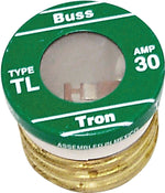 BUSSMANN Bussmann BP/TL-30 Plug Fuse, 30 A, 125 V, 10 kA Interrupt, Plastic Body, Time Delay Fuse ELECTRICAL BUSSMANN