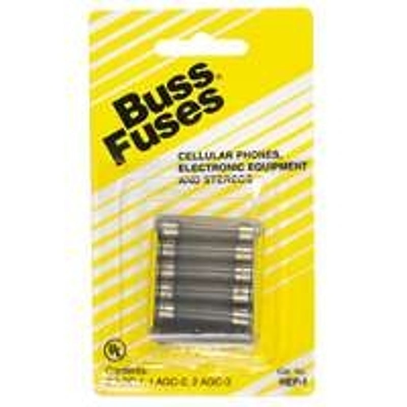 BUSSMANN Bussmann HEF-1 Assorted Fast Acting Fuse Kit, 250 V, Glass Body ELECTRICAL BUSSMANN