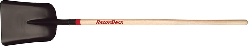 RAZOR-BACK Razor-Back 79805 Scoop Shovel, 11.325 in W Blade, 14-1/2 in L Blade, Steel Blade, Hardwood Handle, Long Handle LAWN & GARDEN RAZOR-BACK