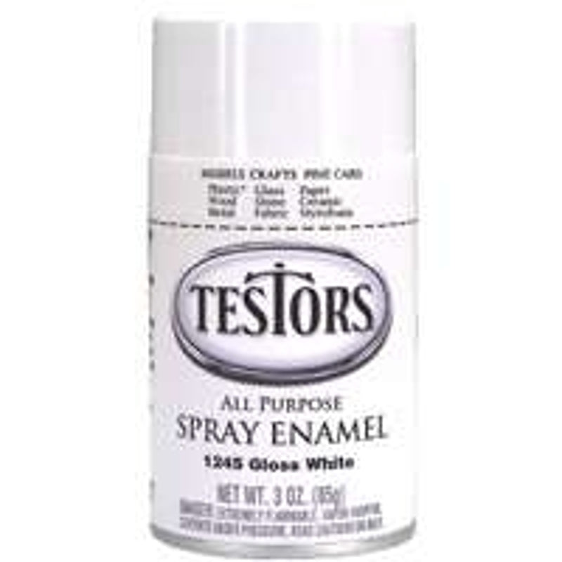 TESTORS Testors 1245T Craft Paint, Gloss, White, 3 oz, Bottle PAINT TESTORS
