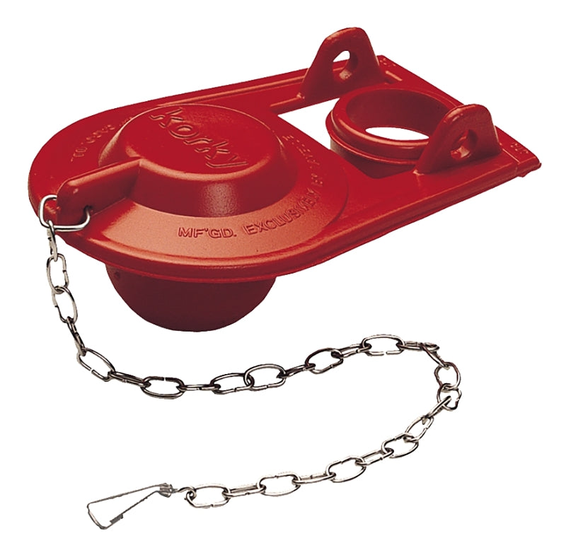 KORKY Korky 2000BP Toilet Flapper, Chlorazone Rubber, Red, For: Old 5 and 7 gal per Flush Toilets PLUMBING, HEATING & VENTILATION KORKY