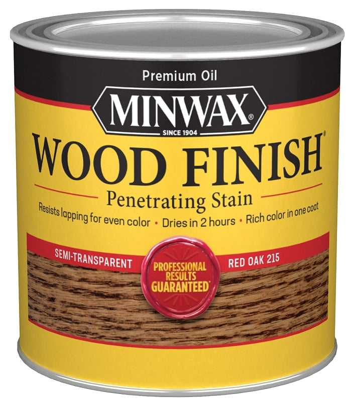 MINWAX Minwax 221504444 Wood Stain, Red Oak, Liquid, 0.5 pt Can PAINT MINWAX