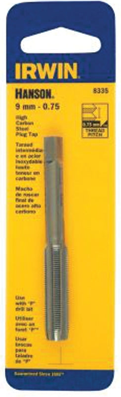 IRWIN Irwin 8334 Thread Tap, 8 mm- 1.25 Thread, Plug Tap Thread, 4-Flute, HCS TOOLS IRWIN