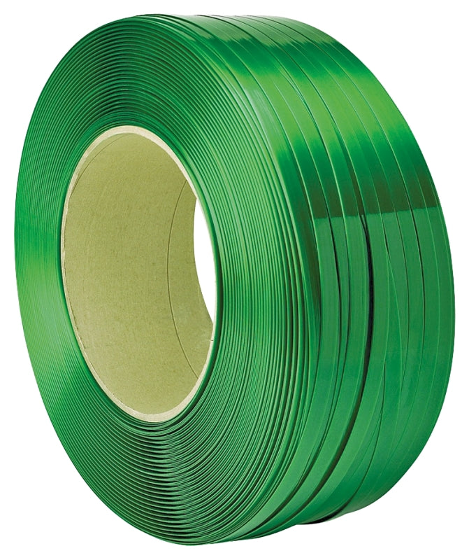 TRANSTECH TransTech Signode ST-TPS2X2011 Strapping Coil, 4200 ft L, 5/8 in W, Polyester, Green