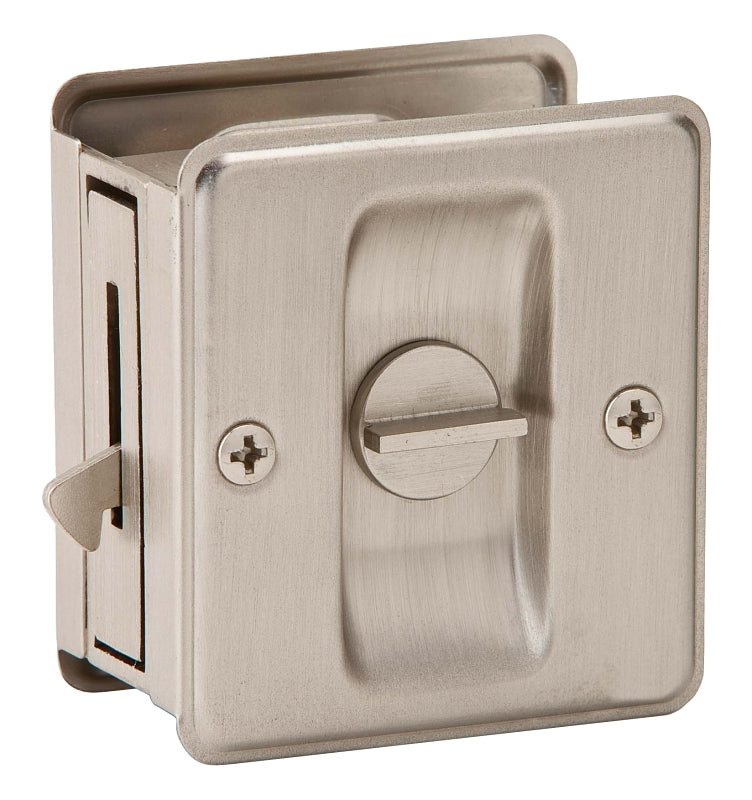 SCHLAGE BUILDERS HARDWARE Schlage SC991B-619 Privacy, Metal, Satin Nickel HARDWARE & FARM SUPPLIES SCHLAGE BUILDERS HARDWARE