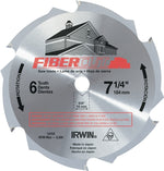 IRWIN Irwin 15702ZR Circular Saw Blade, 7-1/4 in Dia, 5/8 in Arbor, 6-Teeth, Carbide Cutting Edge TOOLS IRWIN