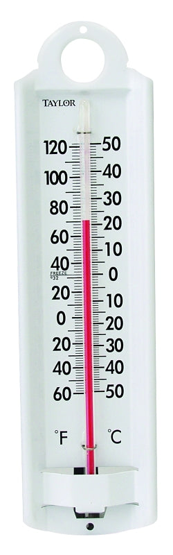 TAYLOR Taylor 5135 Thermometer, Analog, -60 to 120 deg F, Aluminum Casing