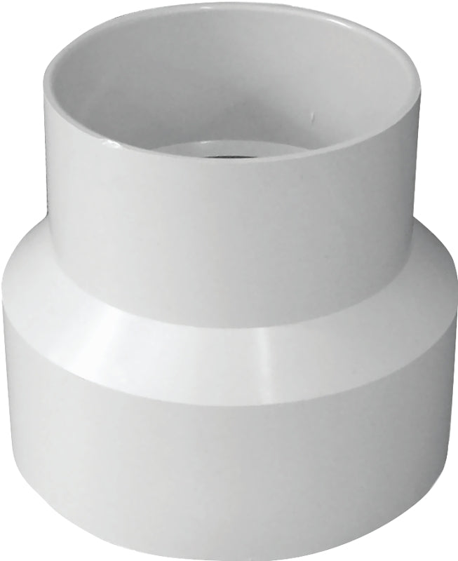IPEX USA LLC-CANPLAS IPEX 414219BC Sewer Increaser Coupling with Stop, 6 x 4 in, Hub, PVC, White PLUMBING, HEATING & VENTILATION IPEX USA LLC-CANPLAS