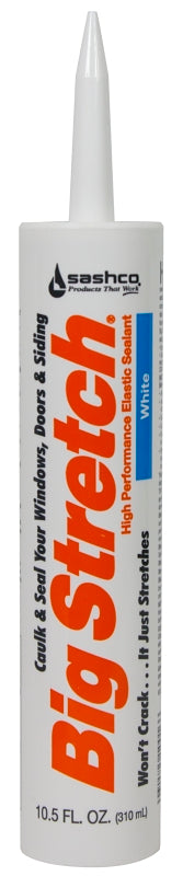 SASHCO Sashco 10016 Caulk, White, -30 to 250 deg F, 10.5 oz Cartridge