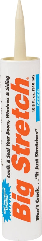 SASHCO Sashco 10002 Caulk, Almond,-30 to 250 deg F, 10.5 oz, Cartridge