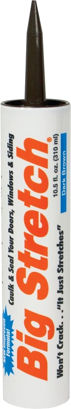 SASHCO Sashco 10008 Caulk, Dark Brown,-30 to 250 deg F, 10.5 oz, Cartridge