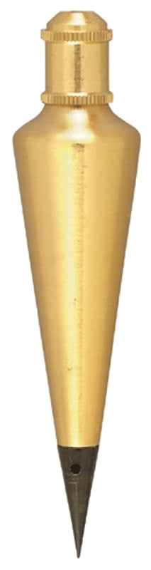 HULTAFORS Johnson 108 Plumb Bob, 8 oz, Brass, Lacquered