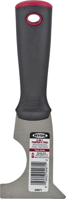 HYDE Hyde 04971 Multi-Tool, 2-1/2 in W Blade, 1-Edge Blade, Carbon Steel Blade, Polypropylene Handle, Ergonomic Handle