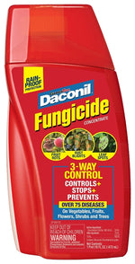 DACONIL Daconil 100526103 Fungicide, Liquid, 16 oz Bottle LAWN & GARDEN DACONIL