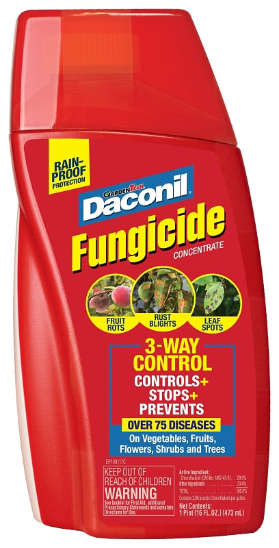 DACONIL Daconil 100526103 Fungicide, Liquid, 16 oz Bottle LAWN & GARDEN DACONIL