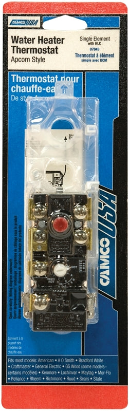 CAMCO USA Camco USA 07843 Water Heater Thermostat, 120 V, 110 to 160 deg F PLUMBING, HEATING & VENTILATION CAMCO USA