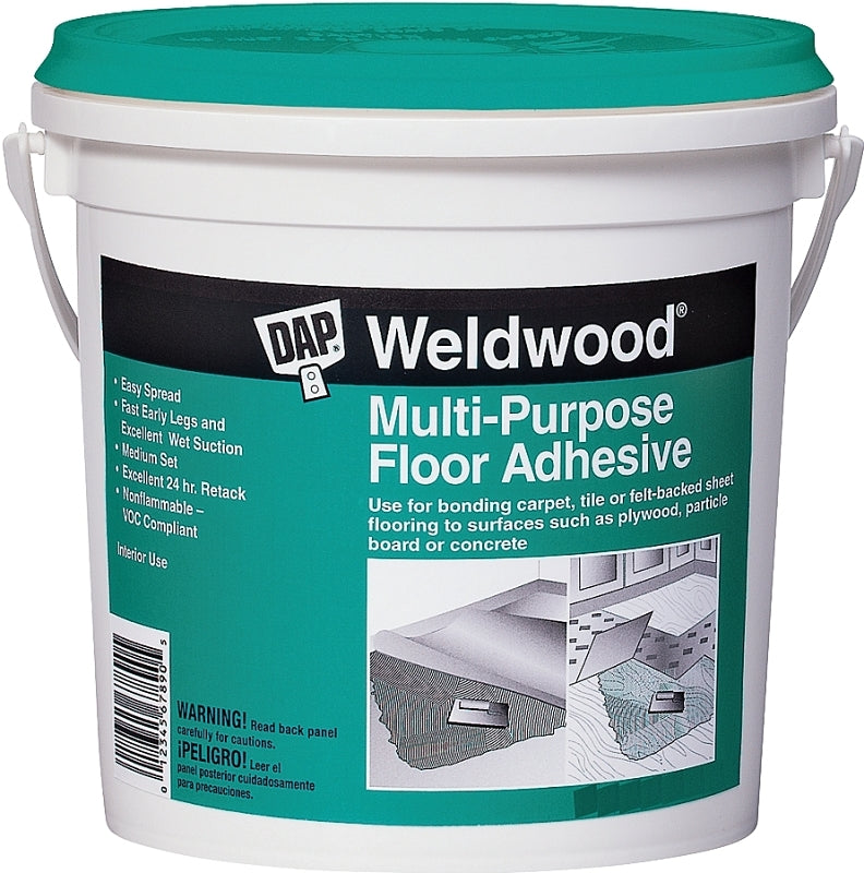DAP DAP 00144 Floor Adhesive, Off-White, 4 gal Pail