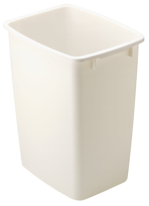 RUBBERMAID Rubbermaid 2806 FG2806TPBISQU Waste Basket, 36 qt Capacity, Polyethylene, Bisque, 18 in H HOUSEWARES RUBBERMAID