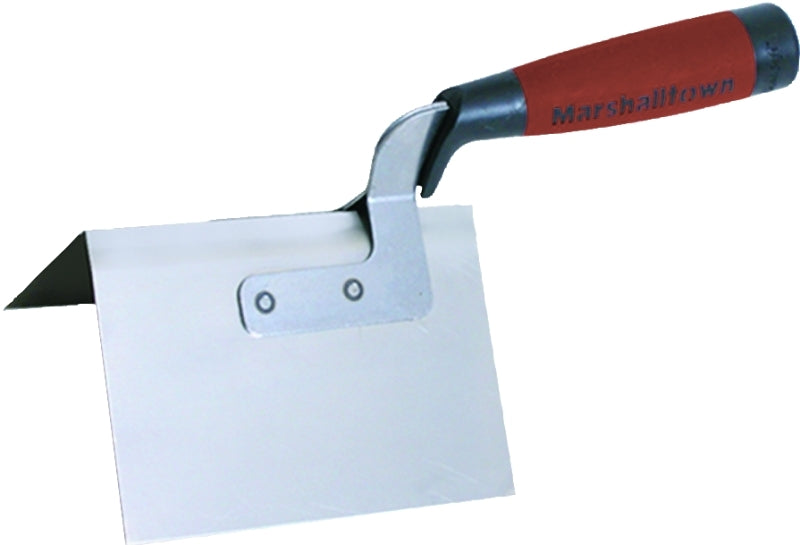 MARSHALLTOWN Marshalltown 25D Drywall Corner Trowel, 3-3/4 in W Blade, 5 in L Blade, Steel Blade, DuraSoft Handle