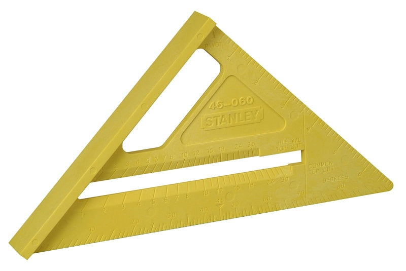 STANLEY STANLEY Quick Square Series 46-060 Pocket Square, SAE Graduation, ABS, 6-7/8 in L