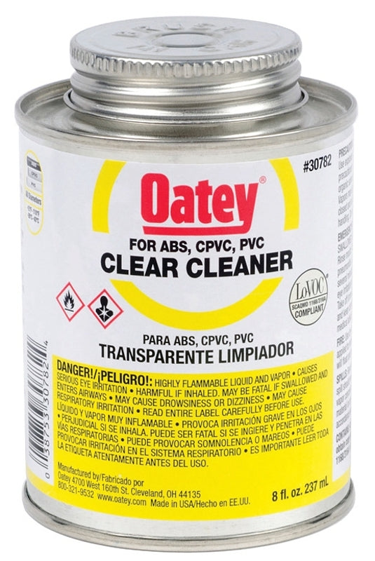 OATEY Oatey 30782 All-Purpose Pipe Cleaner, Liquid, Clear, 8 oz Can PLUMBING, HEATING & VENTILATION OATEY