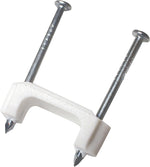 GB Gardner Bender PS-50 Cable Staple, 1/2 in W Crown, 1-1/4 in L Leg, Plastic/Polyethylene ELECTRICAL GB