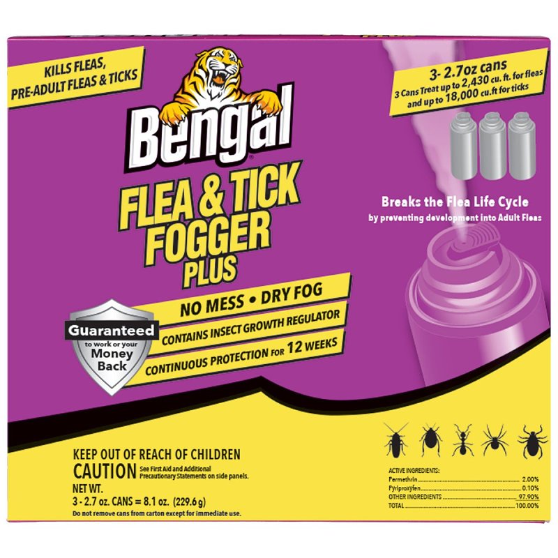 BENGAL Bengal 55206 Flea Killer Plus, 3.3 oz Spray Bottle
