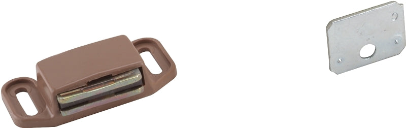 AMEROCK Amerock BP3473PT Magnetic Catch, 2 in L x 1-1/8 in W Catches, Plastic, Tan
