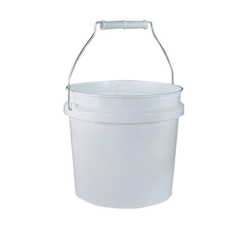 LEAKTITE-IPL PLASTICS ENCORE Plastics 10128 Paint Pail, 1 gal Capacity, HDPE, White