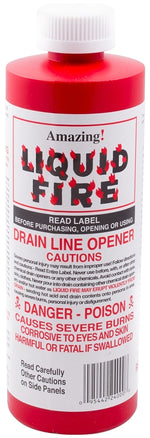 AMAZING LIQUID FIRE Liquid Fire LF-P-24 Drain Opener, Liquid, Dark Amber, Slight Pungent, 16 oz Bottle PLUMBING, HEATING & VENTILATION AMAZING LIQUID FIRE