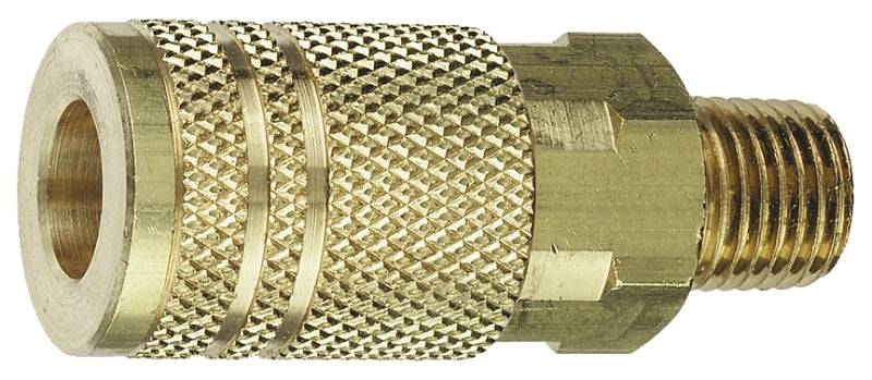 TRU-FLATE Tru-Flate 13-225 Coupler, I/M-Style, 1/4 in, MNPT, Brass