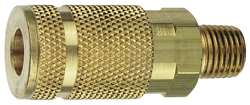 TRU-FLATE Tru-Flate 13-325 Coupler, A-Style, 1/4 in, MNPT, Brass