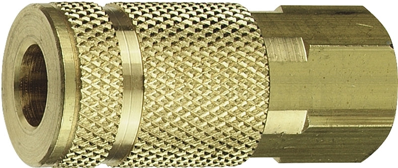 TRU-FLATE Tru-Flate 13-335 Coupler, A-Style, 1/4 in, FNPT, Brass