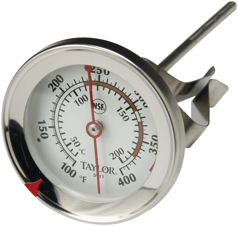 TAYLOR Taylor 5911N Candy/Deep Fry Thermometer, 100 to 400 deg F