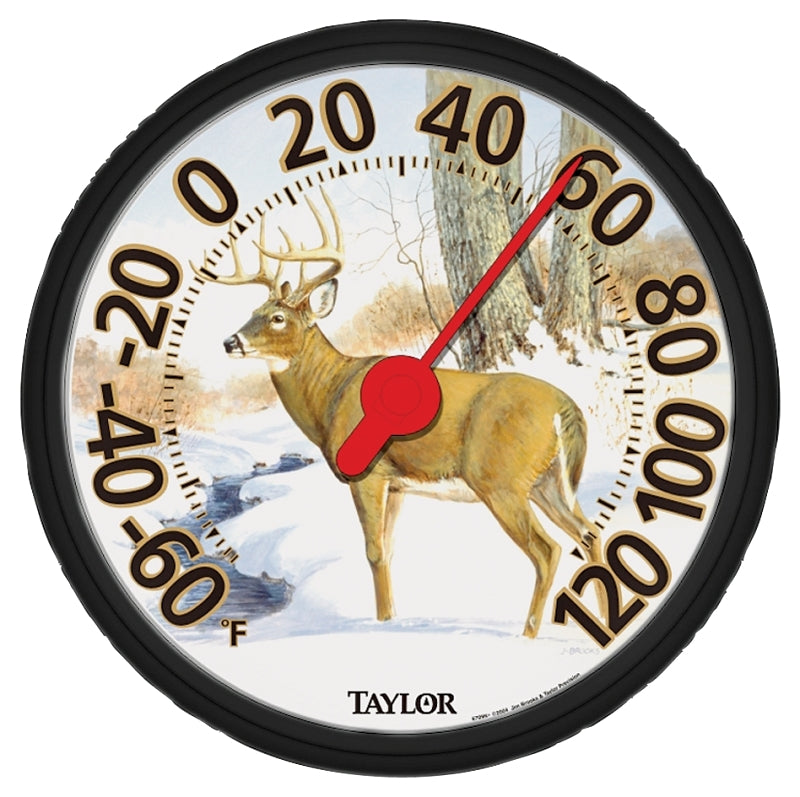 TAYLOR Taylor 6709E Deer Thermometer, 13-1/4 in Display, -60 to 120 deg F