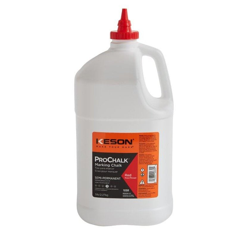 KESON LLC Keson PROCHALK Series 105R Marking Chalk Refill, 5 lb, Red, Permanent HARDWARE & FARM SUPPLIES KESON LLC