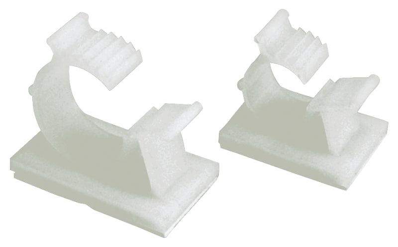 GB Gardner Bender GKK-1575 Adjustable Ratcheting Cable Holder, Clamping Range: 3/4 in, Nylon/Plastic, White, Adhesive ELECTRICAL GB