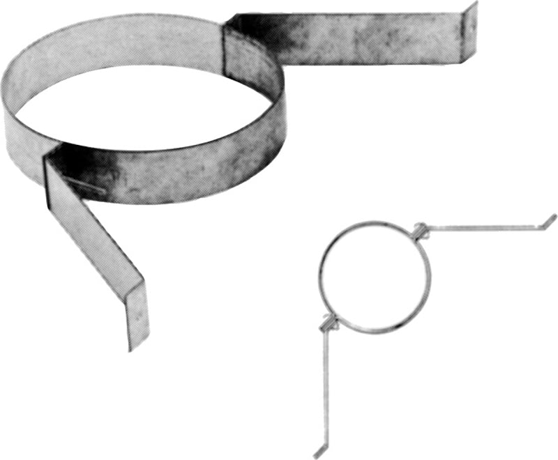 AMERICAN METAL AmeriVent 8HS-SBA Wall Band Assembly, 8 in Dia, Galvanized Steel, Galvanized PLUMBING, HEATING & VENTILATION AMERICAN METAL
