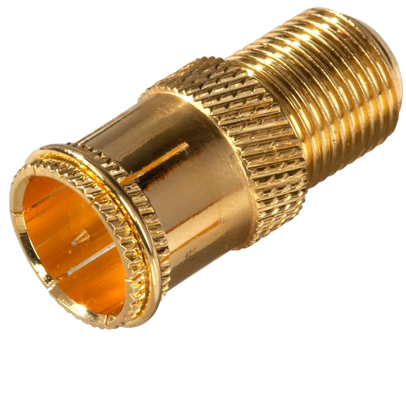 ZENITH Zenith VA1001RG6QP Plug Connector, Female x Male Connector, Metal Housing Material, Gold ELECTRICAL ZENITH