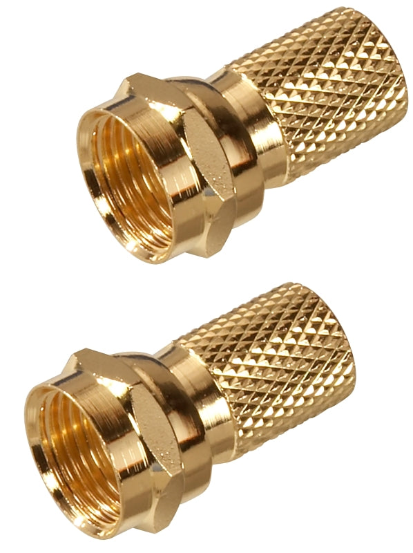 ZENITH Zenith VA1002RG6TW Twist-On Connector, F Connector, Gold ELECTRICAL ZENITH