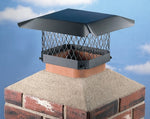 SHELTER Shelter SC1313 Shelter Chimney Cap, Steel, Black, Powder-Coated, Fits Duct Size: 11-1/2 x 11-1/2 to 13-1/2 x 13-1/2 in PLUMBING, HEATING & VENTILATION SHELTER